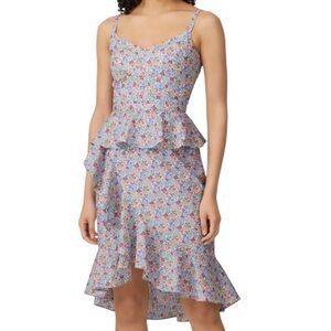 NWT J. Crew Liberty‎ of London Ditsy Floral Ruffle Hem Sleeveless Dress Size 10